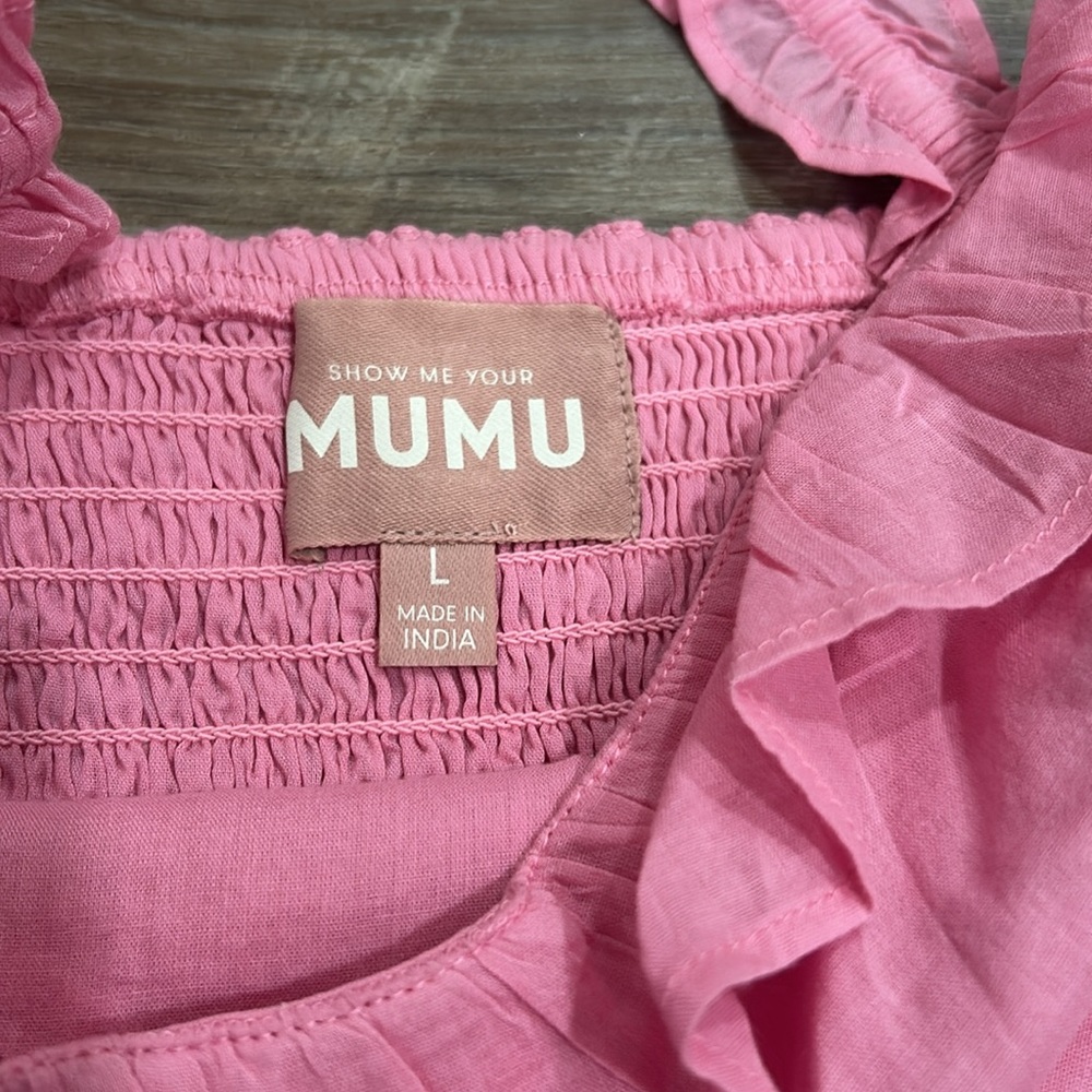 Show Me Your MuMu Pink Ruffle Mini Dress - Picture 10 of 12